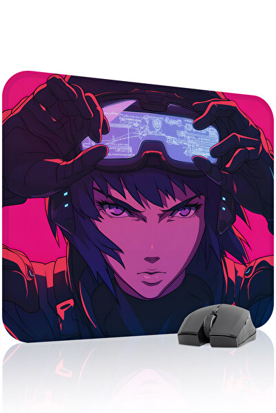 mousepad bastir لوحة ماوس الألعاب المطاطية المخيطة من Ghost in the Shell مانع...