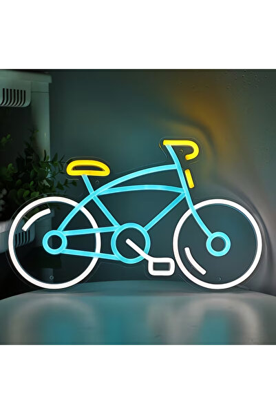 Slasa Bicycle Neon Sign 25x40 cm Multicolor LED with 6 mm Acrylic Base