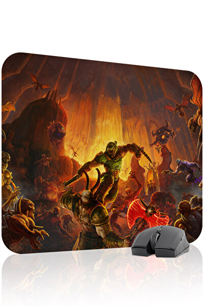 mousepad bastir DOOM Protivklizno Prošivena gumena gamerska podloga za miša V...