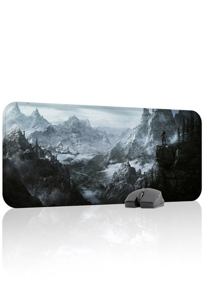 mousepad bastir لوحة ماوس الألعاب المطاطية المخيطة Skyrim مانع للانزلاق V2 - ...