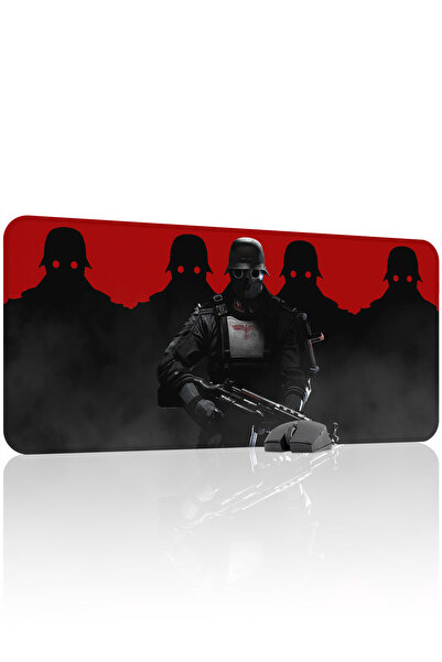 mousepad bastir Wolfenstein antialunecare Mousepad de gaming din cauciuc cusu...