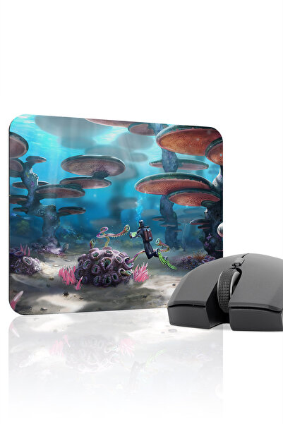 mousepad bastir لوحة ماوس الألعاب المطاطية Subnautica مانع للانزلاق V5 - 22X1...
