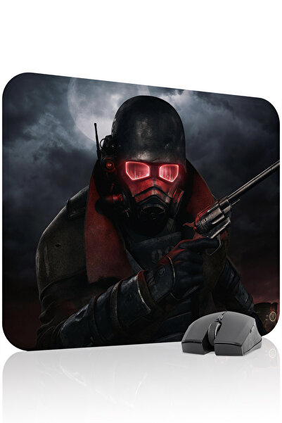 mousepad bastir لوحة ماوس الألعاب المطاطية المخيطة Fallout مانع للانزلاق V4 -...