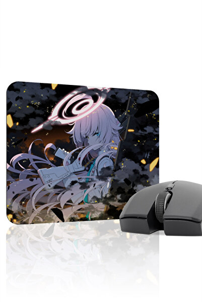 mousepad bastir لوحة ماوس ألعاب مطاطية مخيطة من Blue Archive مانع للانزلاق V3...
