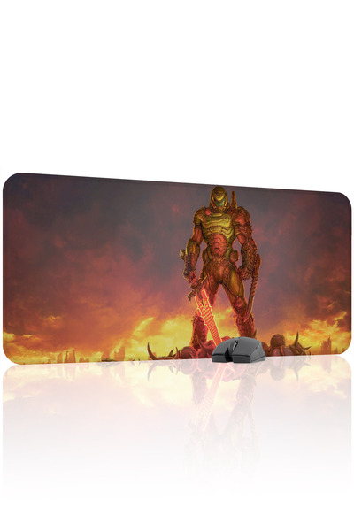 mousepad bastir Doom Non-Slip Stitched Rubber Gaming Mousepad V4 - 90X40 XXL ...