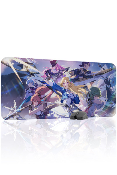 mousepad bastir Blue Protocol Star Resonance Stitched Rubber Gaming Mousepad ...