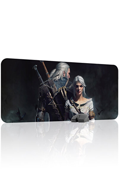 mousepad bastir لوحة ماوس مطاطية للألعاب من Witcher 3 ذات مانع للانزلاق خياطة...