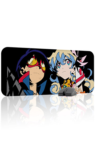 mousepad bastir لوحة ماوس الألعاب المطاطية المخيطة Gurren Lagann مانع للانزلا...