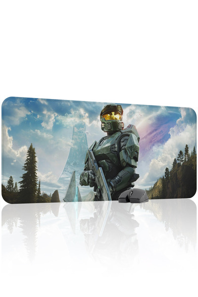 mousepad bastir لوحة ماوس الألعاب المطاطية المخيطة من هالو مانع للانزلاق V1 -...