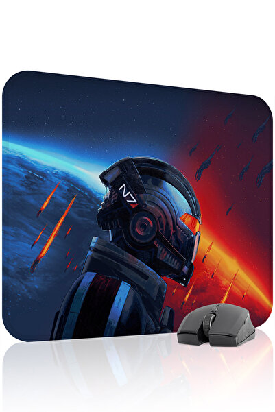 mousepad bastir لوحة ماوس الألعاب المطاطية Mass Effect مانع للانزلاق V1 - 48X...