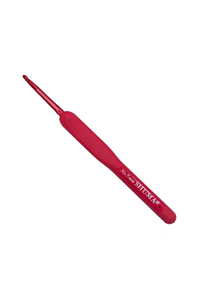 shuma 5 mm - Red Silicone Strappy Crochet Hooks
