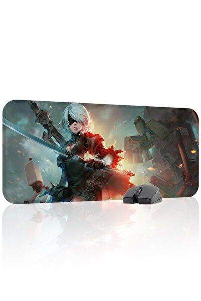 mousepad bastir NieR: Automata antialunecare Dikişli Rubber Player Mousepad V...