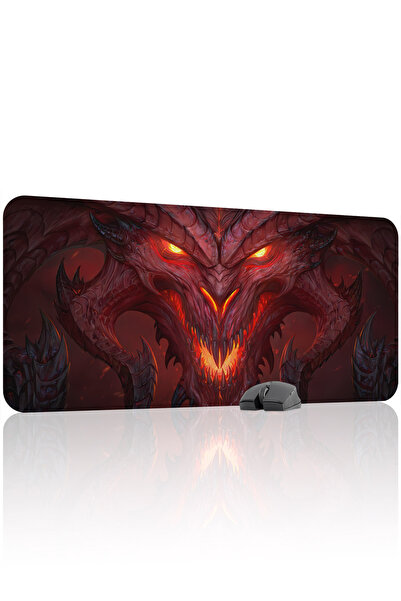 mousepad bastir Diablo Protivklizno prošiveni gumeni gaming podloga za miša V...