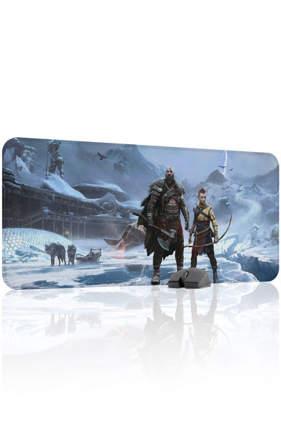 mousepad bastir God Of War Mousepad pentru jocuri din cauciuc, cu cusături an...