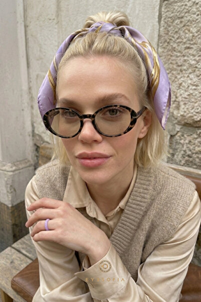 Eyesofia Pearly Cat Eye Leopard Frame Nude Sunglasses