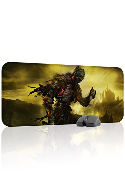 mousepad bastir لوحة ماوس الألعاب المطاطية ذات الخياطة المطاطية Dark Souls ما...