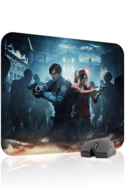 mousepad bastir Resident Evil Kaymaz Dikişli Kauçuk Oyuncu Mousepad V4 - 48X4...