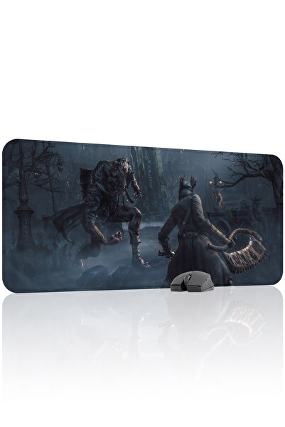 mousepad bastir Bloodborne Non-Slip Stitched Rubber Gaming Mousepad V2 - 90X4...