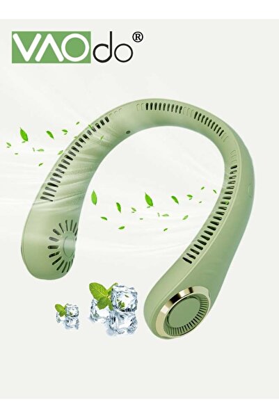 VAODO Portable Neck Fan, Hands-free Bladeless Fan, 3-Speeds, USB Charging, Ba...