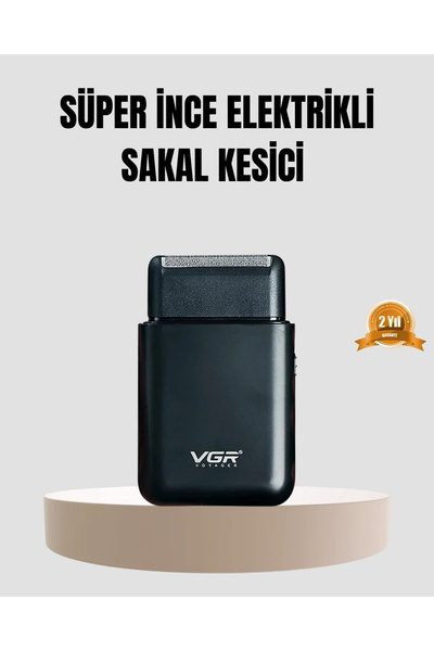 Epilons Kompakt Şarjlı Tıraş Makinesi Çift Yönlü Bıçaklı 45 Dakika Kullanım S...