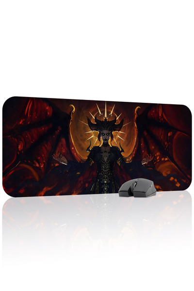 mousepad bastir Diablo Protivklizno prošiveni gumeni gaming podloga za miša V...