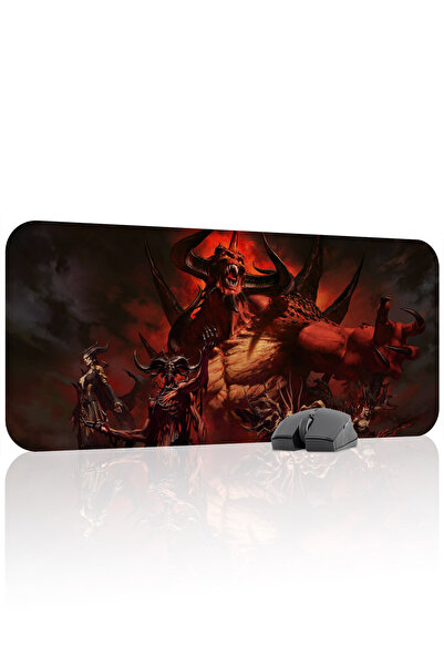 mousepad bastir Diablo Protivklizno prošiveni gumeni gaming podloga za miša V...