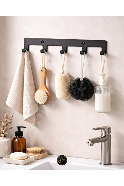 3Art Metal Dekorasyon Tic.Ltd.Şti Demir Banyo Askısı - Duvara Monte Havlu Ve ...
