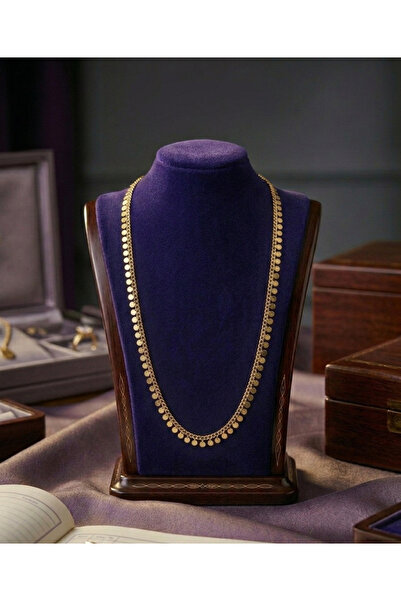 Akgümüş Çelik pullu zincir kolye