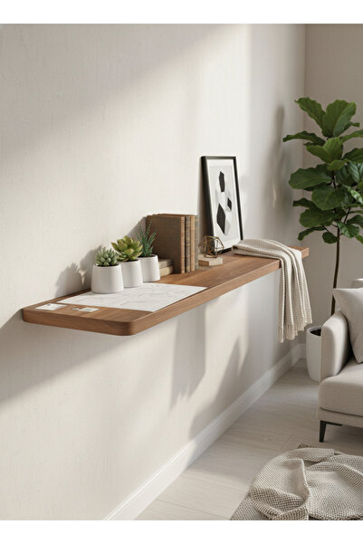 Living Simple Modern Wooden Wall Shelf Design