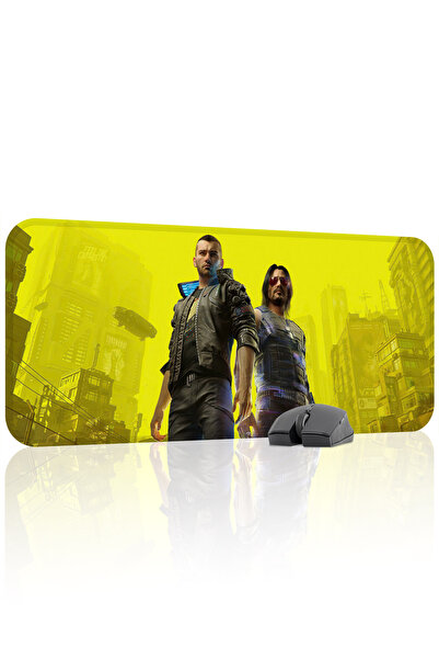 mousepad bastir Cyberpunk 2077 Mousepad pentru jocuri din cauciuc cu antialun...