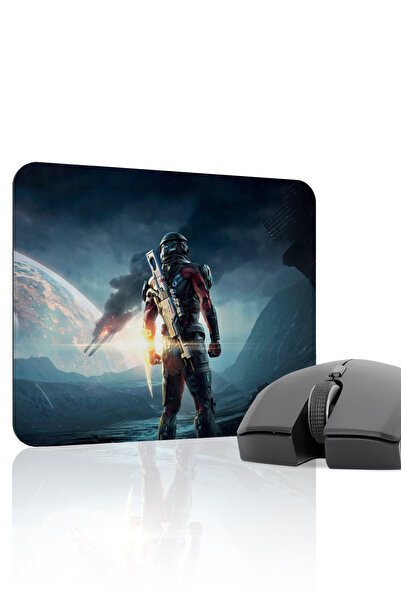 mousepad bastir لوحة ماوس الألعاب المطاطية المخيطة من Mass Effect مانع للانزل...