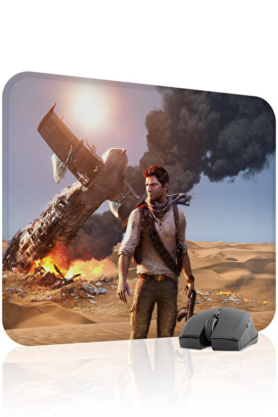 mousepad bastir لوحة ماوس الألعاب المطاطية المخيطة من Uncharted مانع للانزلاق...