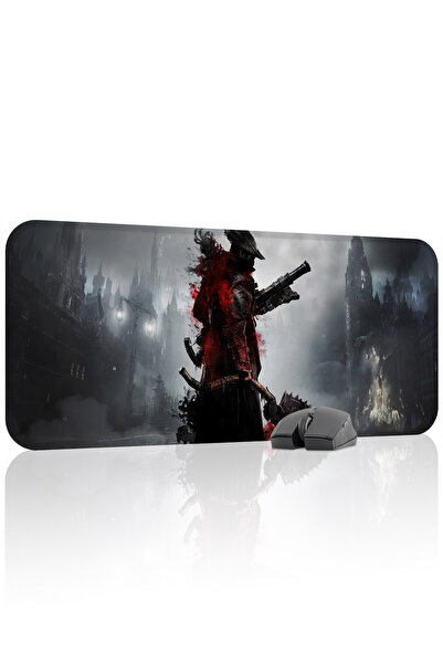 mousepad bastir Bloodborne Неплъзгаща се шевнат гумен геймърски подложка за м...