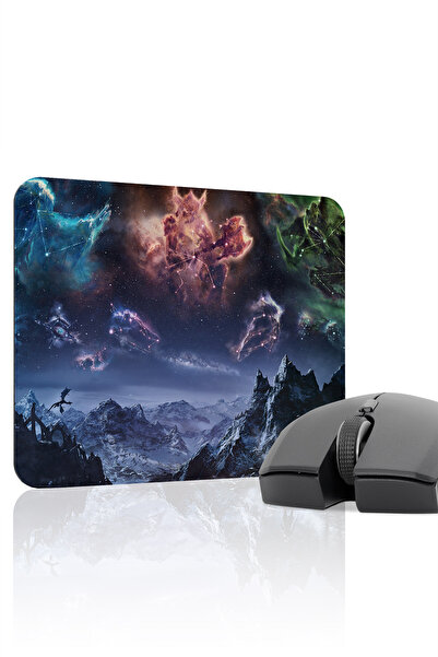 mousepad bastir لوحة ماوس الألعاب المطاطية المخيطة Skyrim مانع للانزلاق V4 - ...