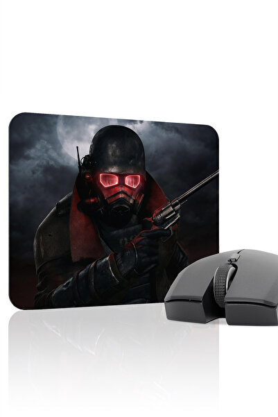 mousepad bastir لوحة ماوس الألعاب المطاطية المخيطة Fallout مانع للانزلاق V4 -...