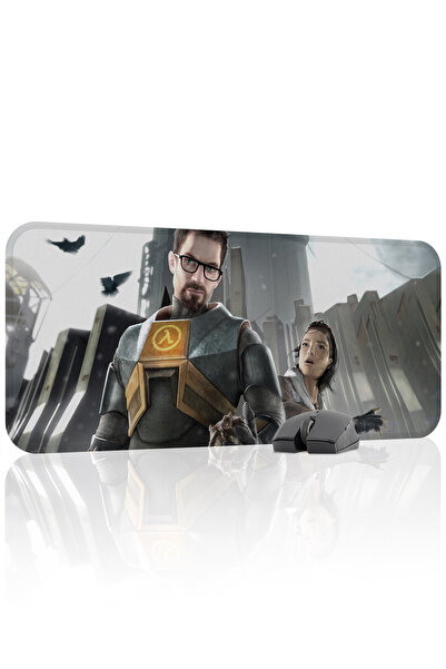 mousepad bastir لوحة ماوس الألعاب المطاطية المخيطة من هاف لايف مانع للانزلاق ...