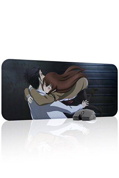 mousepad bastir Steins;Gate مانع للانزلاق Dikişli Kauçuk Oyuncu Mousepad V2 -...