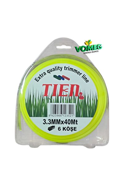 TIEN Motorlu Tırpan Misinası Altıköşe 3.3mm 40mt
