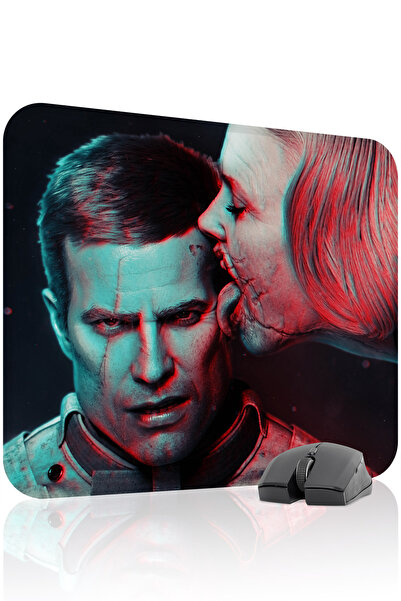 mousepad bastir لوحة ماوس الألعاب المطاطية المخيطة من وولفنشتاين مانع للانزلا...