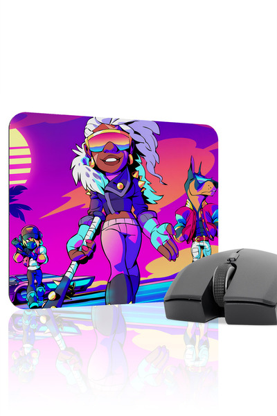 mousepad bastir لوحة ماوس الألعاب المطاطية المخيطة من Brawlhalla مانع للانزلا...
