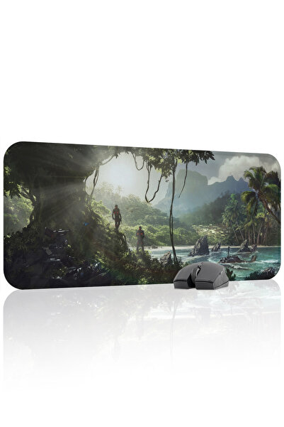 mousepad bastir لوحة ماوس الألعاب المطاطية المخيطة Crysis مانع للانزلاق V5 - ...
