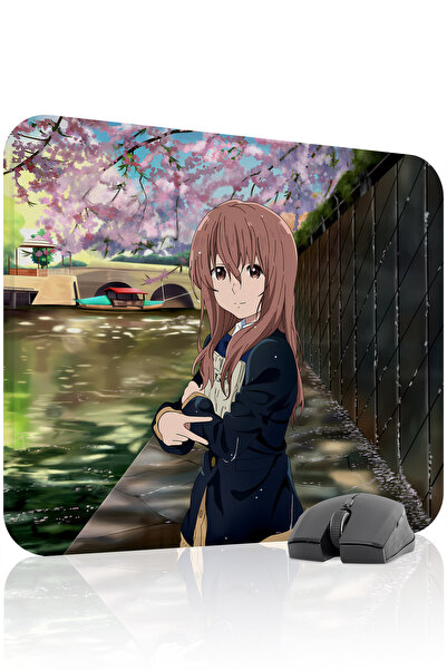 mousepad bastir لوحة ماوس للألعاب من المطاط المخيط من نوع Koe no Katachi مانع...