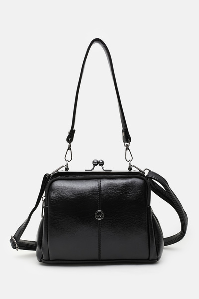 Cochines Kadın Siyah 4 Bölmeli Astarlı Burslu Ve Fermuar Kapama El Kol Ve Omu...