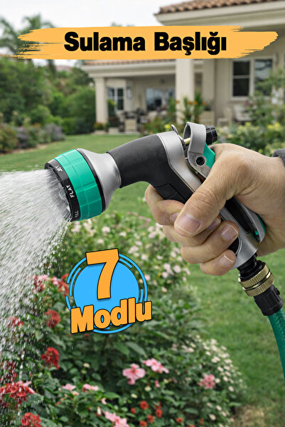 Badem10 ( 7 ) Fonksiyonlu Sprey Tabancası Ayarlanabilir Fıskiye Araba Yıkama ...