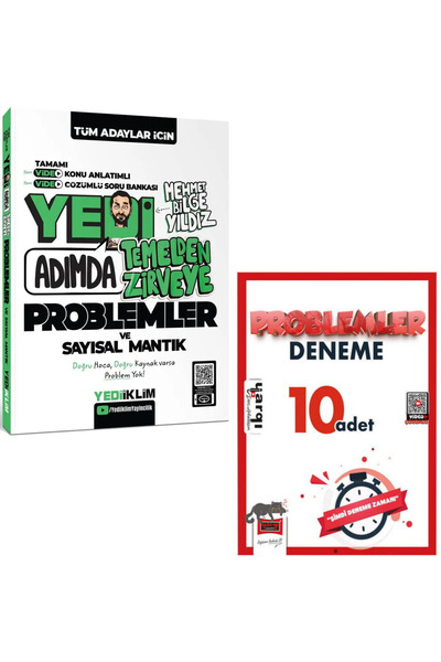 Yediiklim Yayınları Tüm Adaylar için Yedi Adımda Temelden Zirveye Problemler ...