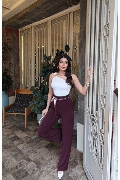 KECHİ WOMAN Linda Twil Fabric Accessory Pants