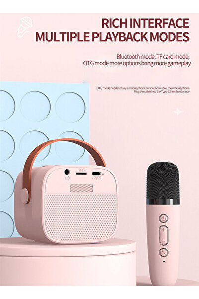 Generic K1 Bluetooth Stereo Speaker with Microphone – Live Karaoke Portable A...