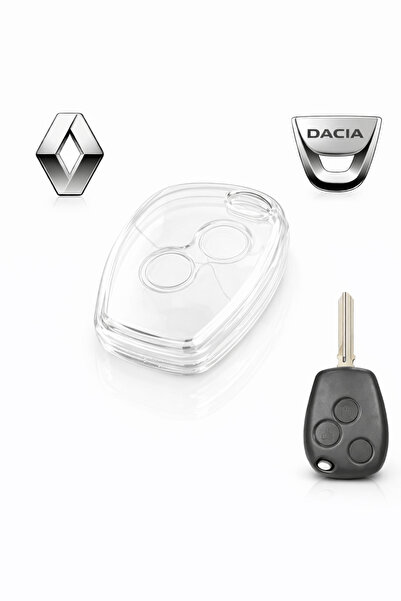YıldızTuning Husă transparentă pentru chei Renault Megane