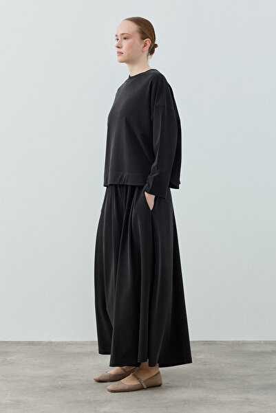 Merwishop Merwish Basic Bamboo Pant Suit 1804 Black