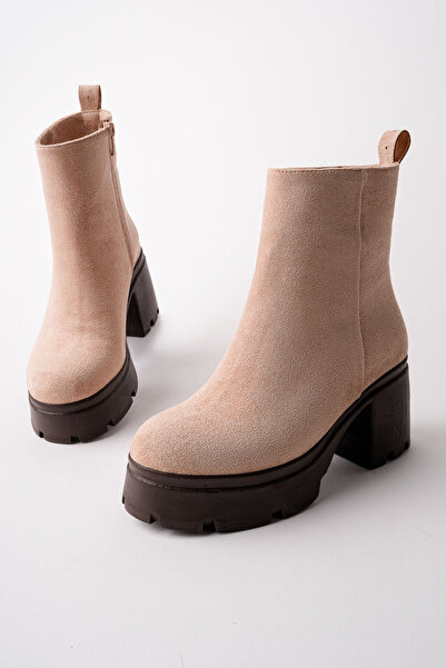 Madam Tarz Jbr-Bt65 Block Heel Zip-Up Boots